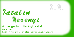 katalin merenyi business card